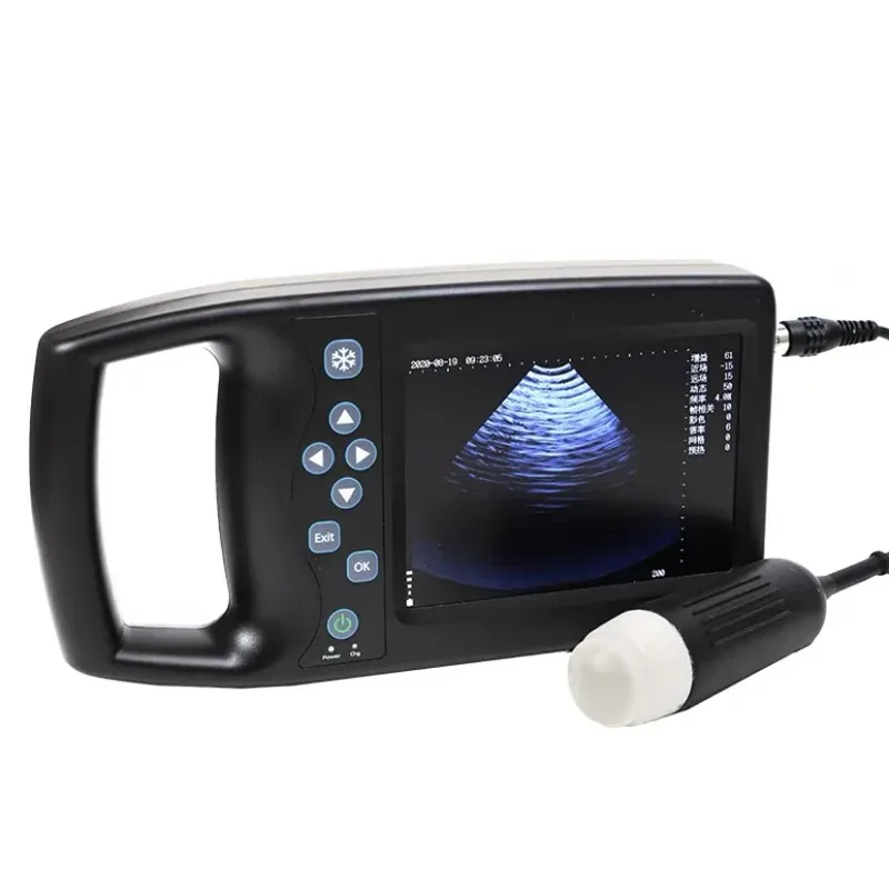 5.6 Inch LCD Screen Portable Veterinary Ultrasound Scanner for Cattle Cow Pig Horse Ultrasound Pregnancy Testing Machine Color