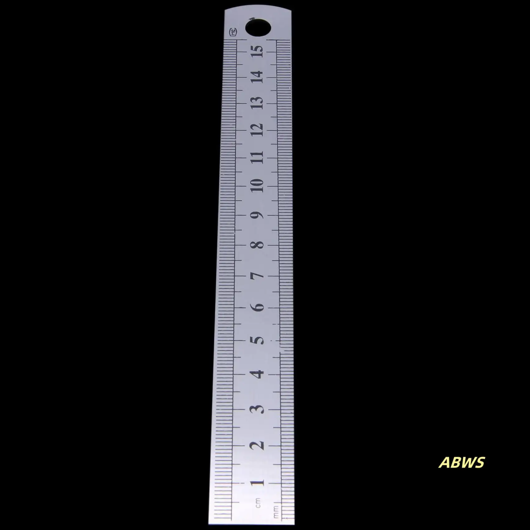 2X أداة قياس مسطرة معدنية غير قابلة للصدأ 15 سم 6 بوصة #5