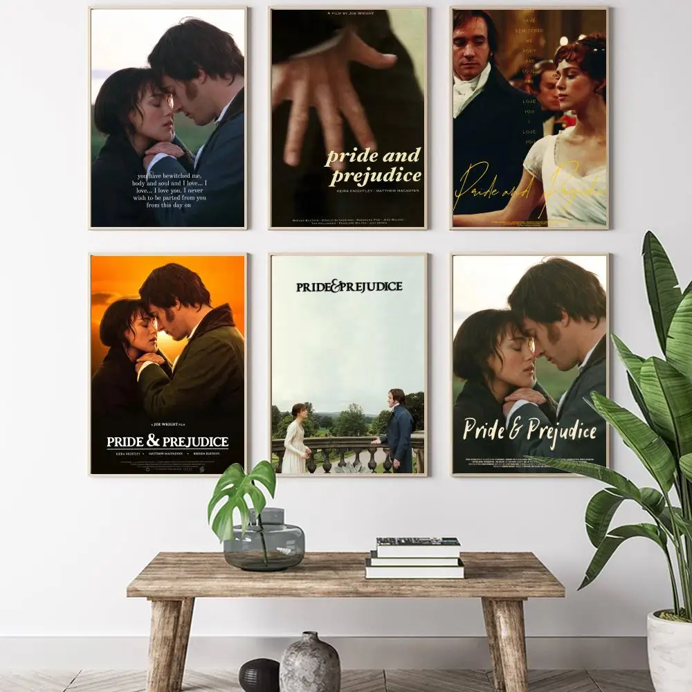 1PC P-Pride & P-Prejudice Painting Calligraphy HD Canvas Poster living room bedroom bar aesthetic