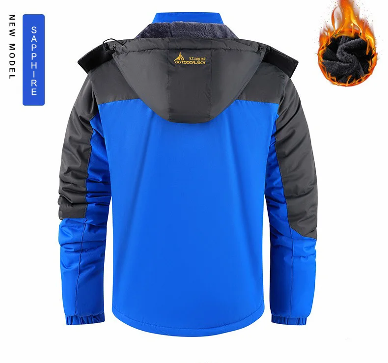 Männer Winter Parka Windschutz Verdicken FleeceHooded Männliche Militär Anorak Jacken Warme Winddicht Pelz Mode Jacke Mäntel – Detail 11