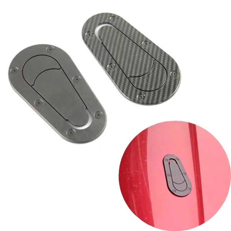 

Universal Car Carbon Fiber Sticker For Hood Lock Racing Bonnet Decorative Hood Scoop Stickers For BMW Nissan AMG Mustang