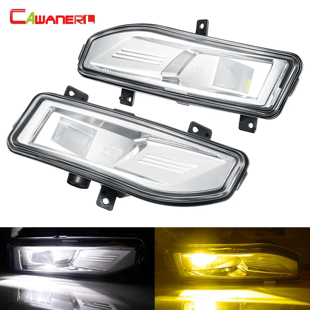 

2 X Car Front Bumper Fog Light Assembly For Nissan Sentra Almera Sylphy Sunny Sedan 2020 2021 2022 LED Fog Lamp DRL 30W 6000LM