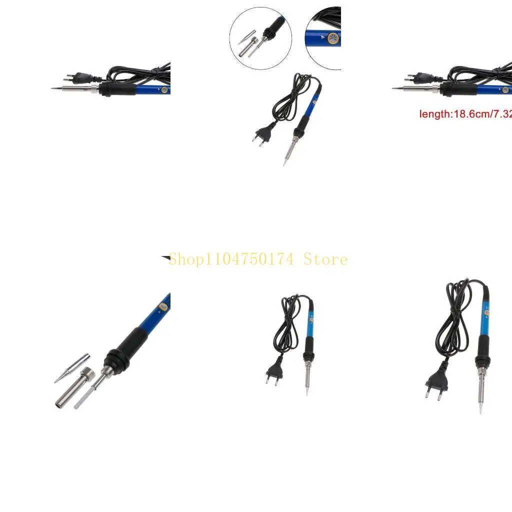 220V 60W Adjustable Temperature Soldering Iron Welding Heating Pencil EU Top Sale