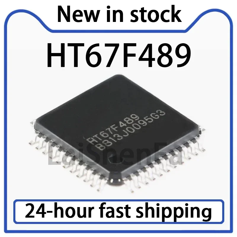 2PCS HT67F489 Packaged LQFP-44 A/D+LCD Flash Microcontroller Chip, in Stock