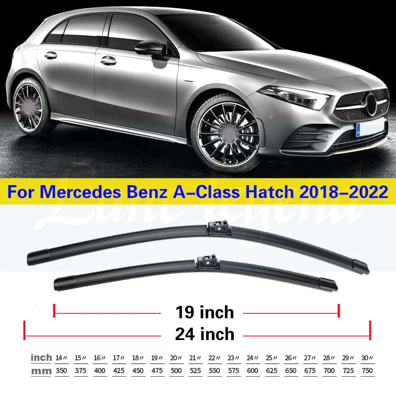 For Mercedes Benz A Class W177 2018 - 2022 Front Rear Wiper Blade Windscreen Windshield Accessories A180 A200 A220 A250 180 2021