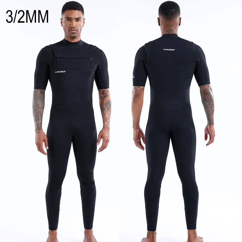 3/2MM Men Long Sleeve Neoprene Snorkeling Scuba Swimming Kayaking Surfing Diving Suit UnderWater Hunting Spearfishing WetSuits