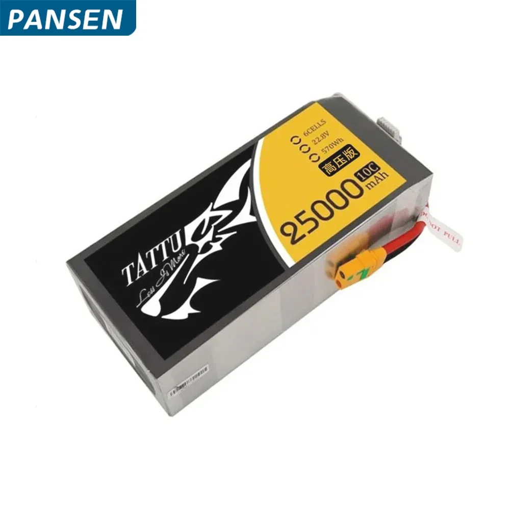 Tattu 22.8V 10C 6S HV 25000mAh LiPo Battery with XT90S Plug for Agricultural