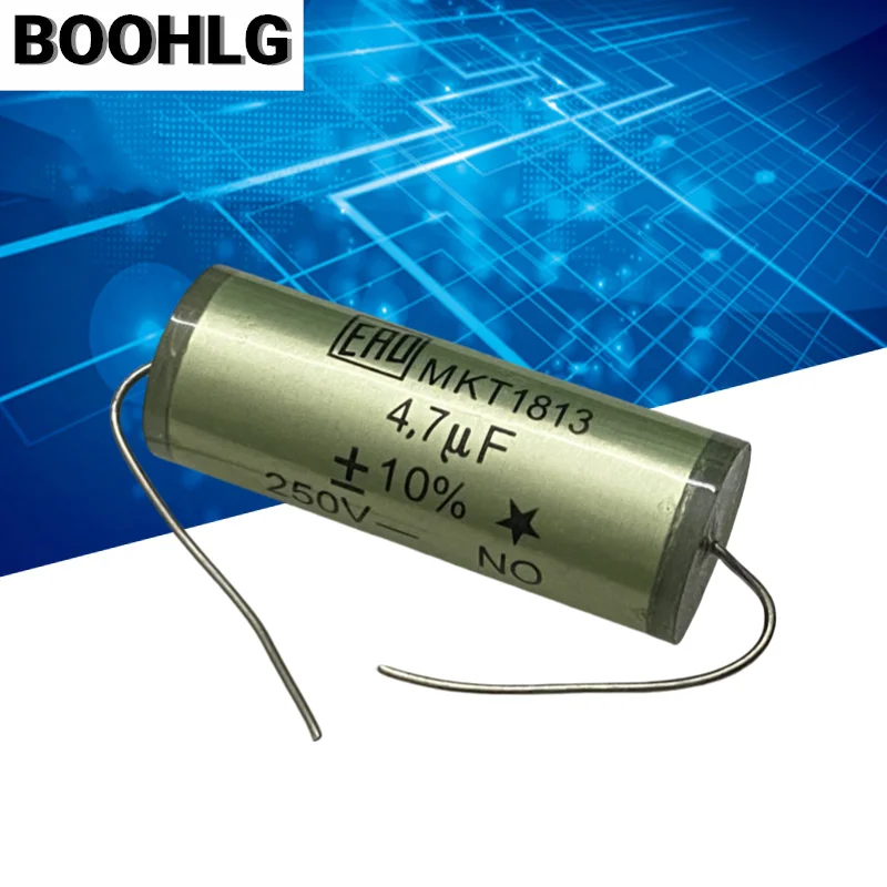 

2PCS ERO 1813 Green Elf Audio Capacitor 4.7UF 475J 250V 15X40MM Leaded Pure Copper
