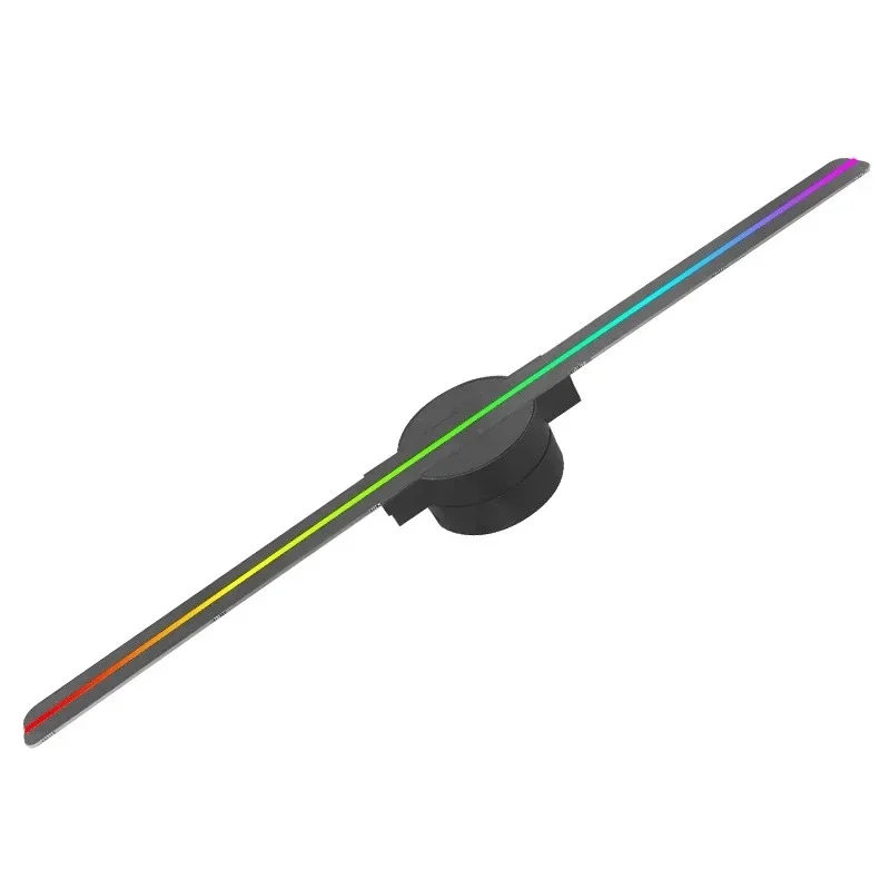 Holographic Ad 42cm 2 Blades 3D Holographic Light Emitting Diode Display Fan
