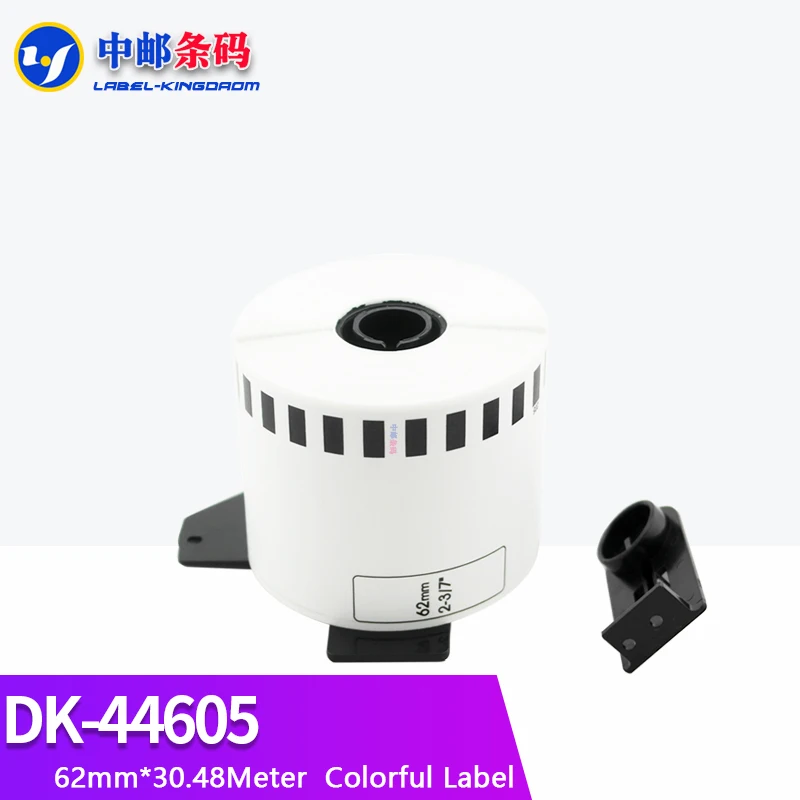 2 Rolls Yellow Brother Generic DK-44605 Label Continuous Compatible for QL-570/580/700/710/720NW Thermal Printer DK-4605 DK44605