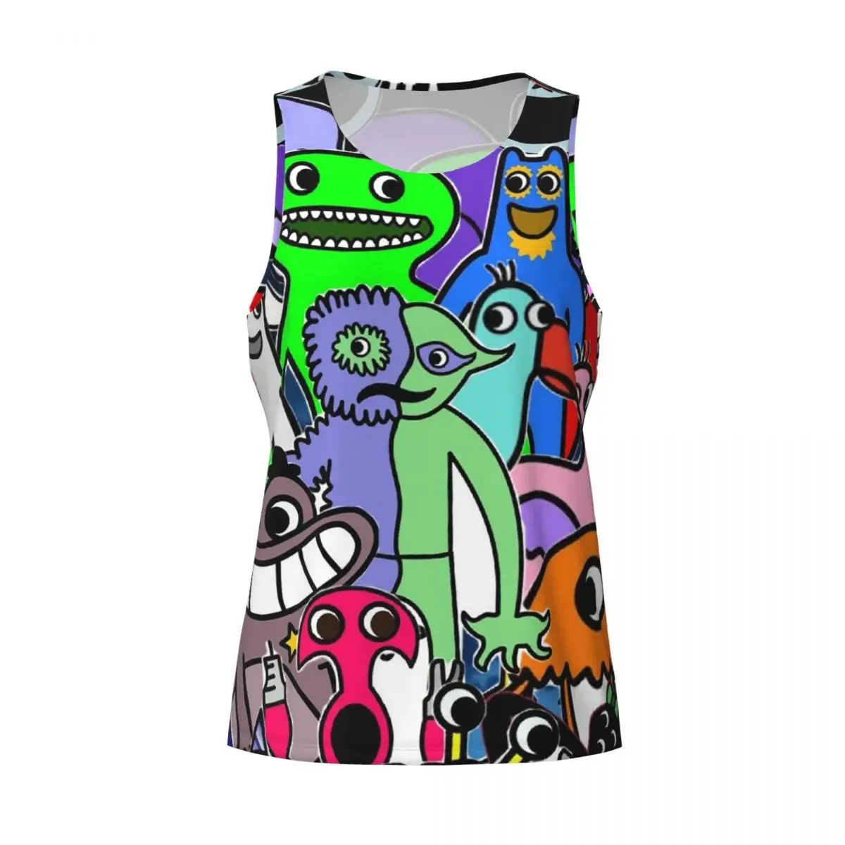 Quick Dry Cartoon Garten Of Banban Gym Tank Muscle Sleeveless Shirt Bodybuilding Breathable Vest