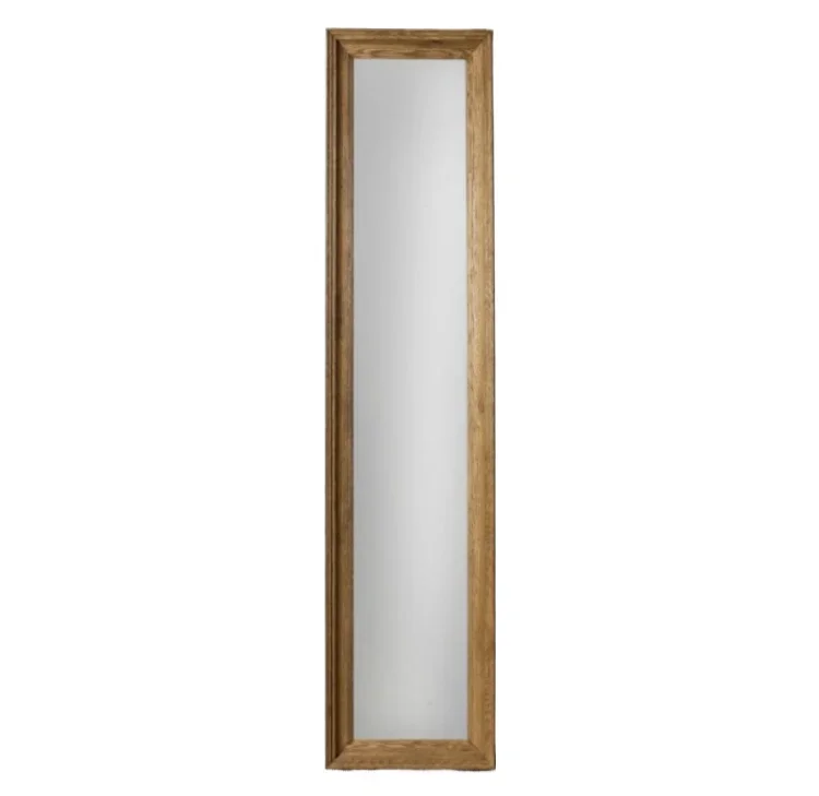 

French furniture solid wood square full body floor mirror American RH fashion dressing mirror American rural retro fitting mirro