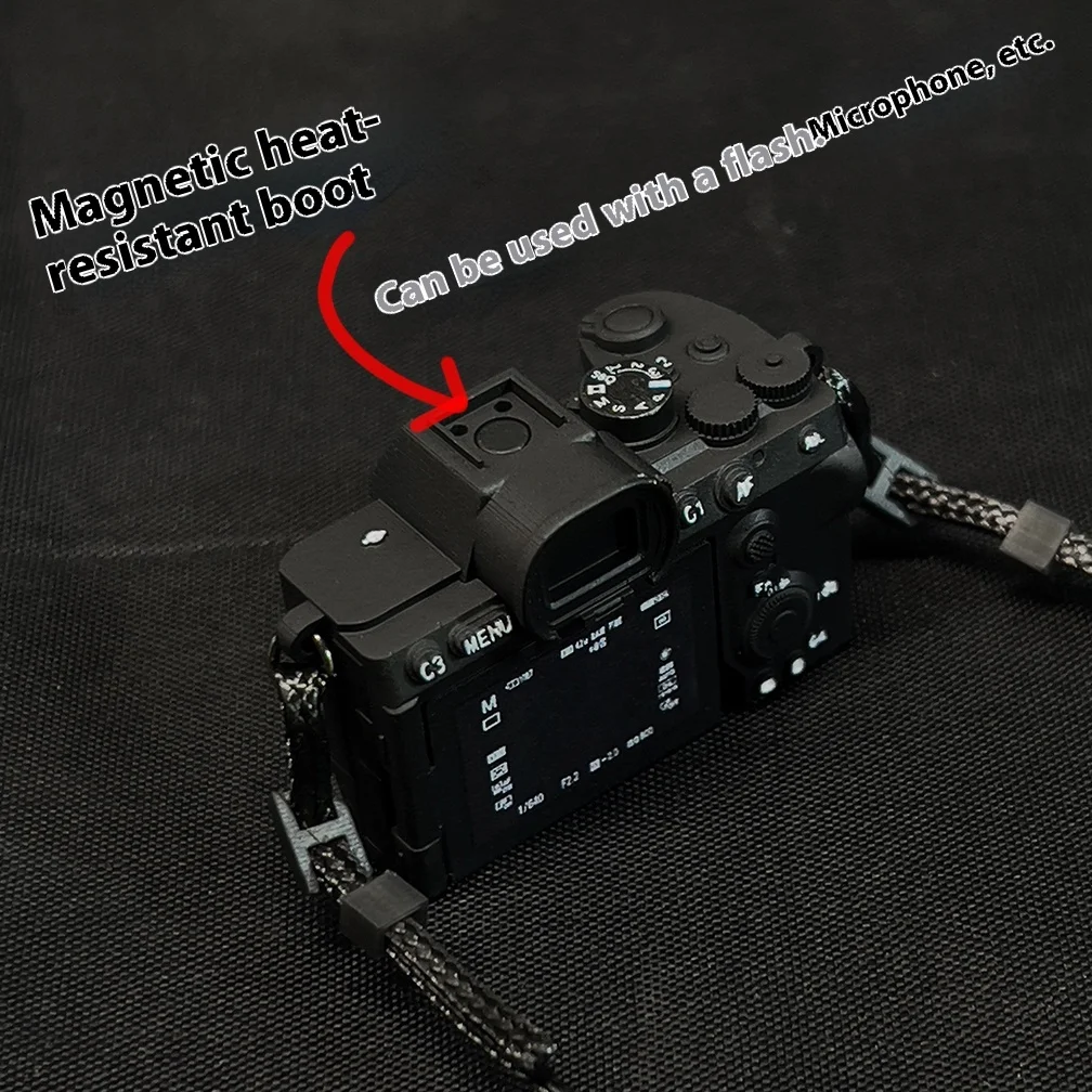 1:4 Simulation Mini Lens Camera Model Decoration for 1/4 RC Crawler Car Doll House Scene Ornaments Upgrade Parts
