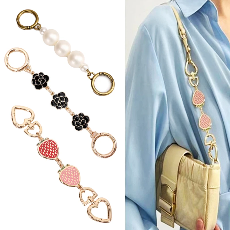 

Metal Extend Chain For Coach Tabby18 Armpit Bag Pearl Extension Chain Bag Strap Shoulder Extension Accessories Women's Bag Chain