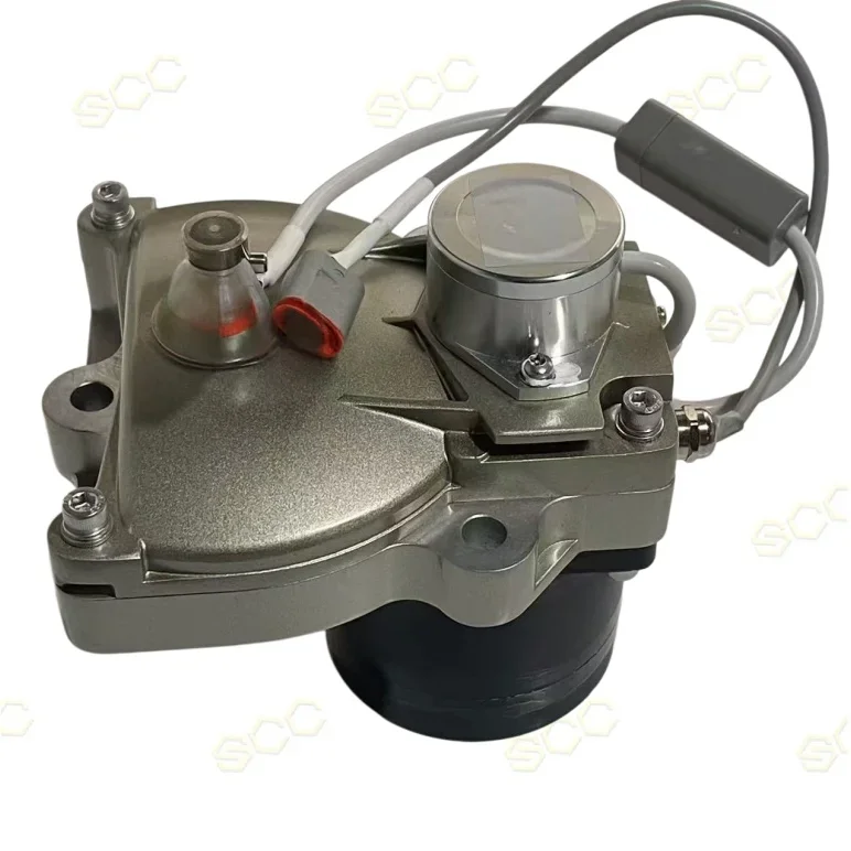 Durable and Genuine 220 Throttle Motor Metal Housing with Wiring Harness for Shantui Construction Machinery Parts
