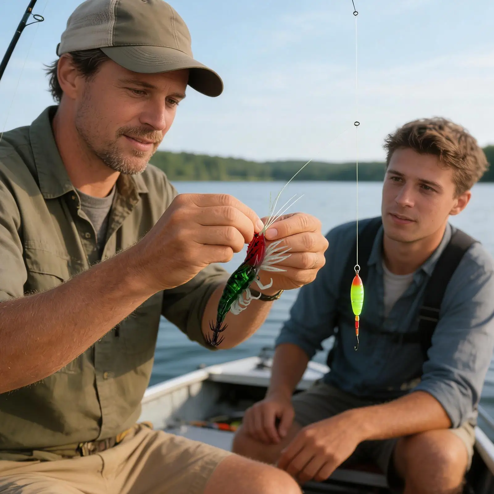 الرصاص رئيس الرقص لينة الروبيان الصيد الطعم مضيئة الاصطناعي سمك السلمون المرقط الصيد السحر عدة لأصدقاء الأسرة الرجال النساء