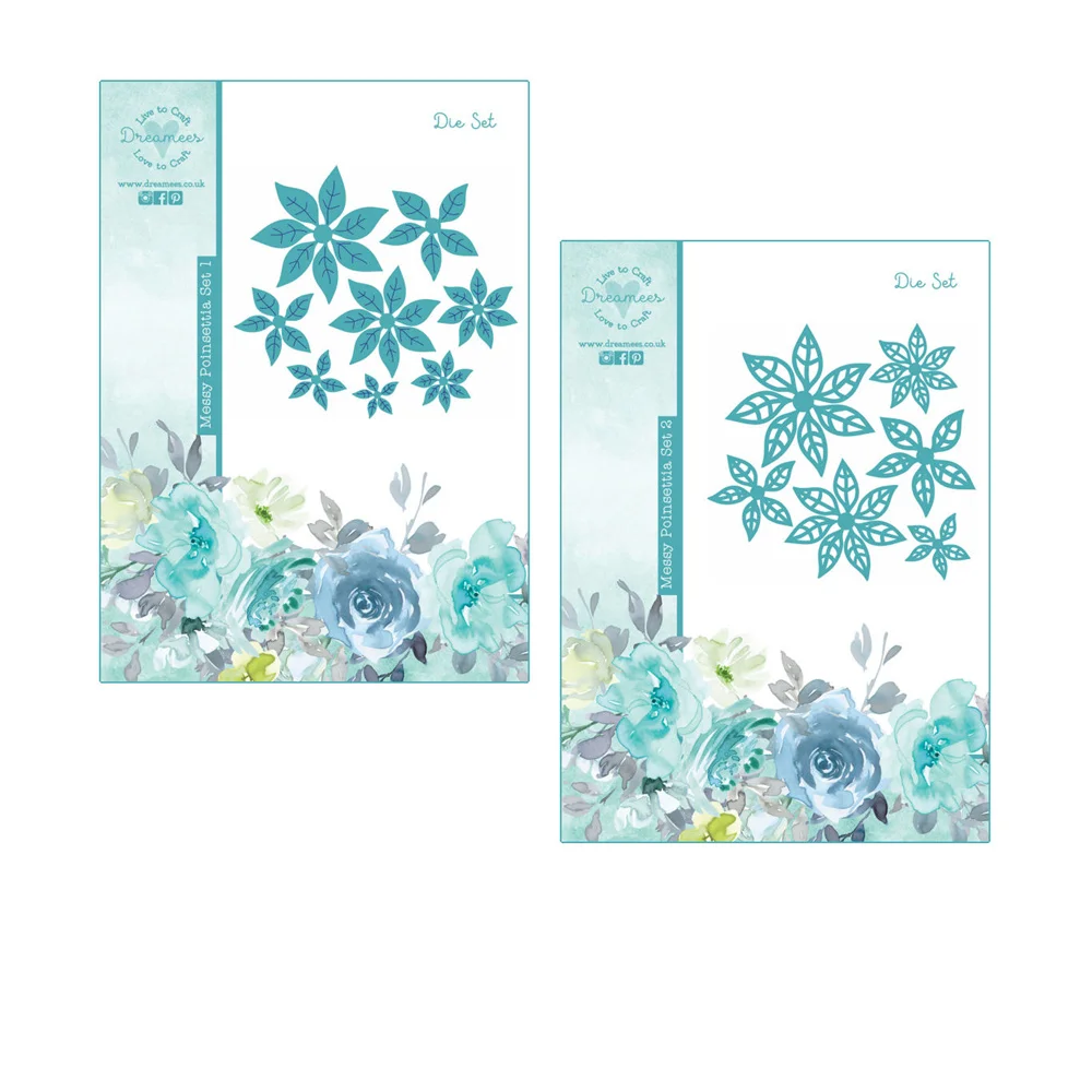 New Dreamees Christmas Circle Sentiments A6 Stamp Set Nesting Stars Tags Trees Metal Cutting Dies DIY Craft Scrapbooking Decor view 2
