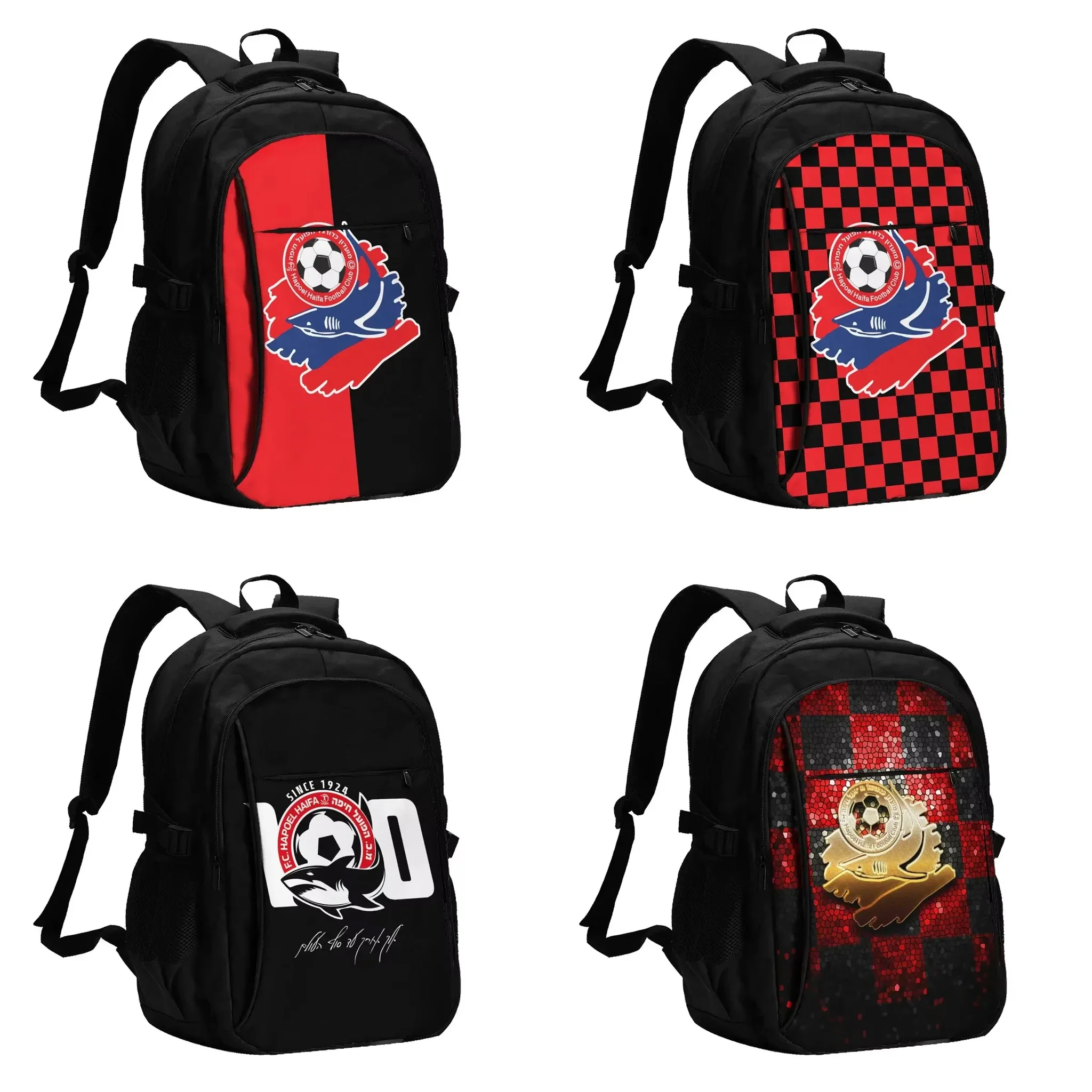 

Hapoel Haifa Travel Laptop Backpack, Business Water Resistant Backpack with USB Charging Port, College Bag for Men & Women