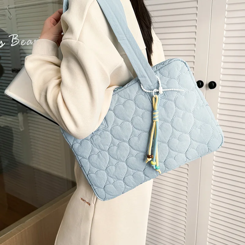 Moda coreana bolsa de armazenamento para laptop 13.3 14 para macbook huawei samsung notebook bolsa de grande capacidade capa de transporte para laptop