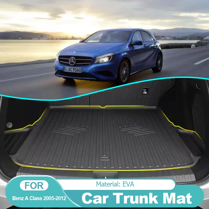 

for Mercedes Benz A Class W169 2012 Car Trunk Mats Rear Boot Cargo Liner Covers Storage Tray Pad Luggage Carpet Car Accessories