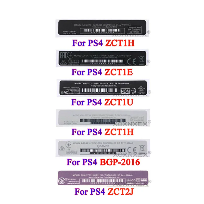 Pegatinas traseras de etiqueta para consola de juegos GBA SP GBC GBP, pegatinas de carcasa, sellos de etiqueta para PS4 Pro Slim 2000 1000 1100 1200