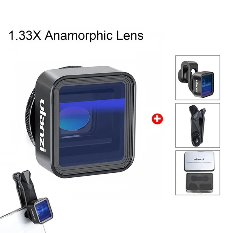 2025: Anamorphic Lens For iPhone 13 12 Pro Max X 1.55X Wide Screen Video Widescreen Slr Movie Videomaker Filmmaker