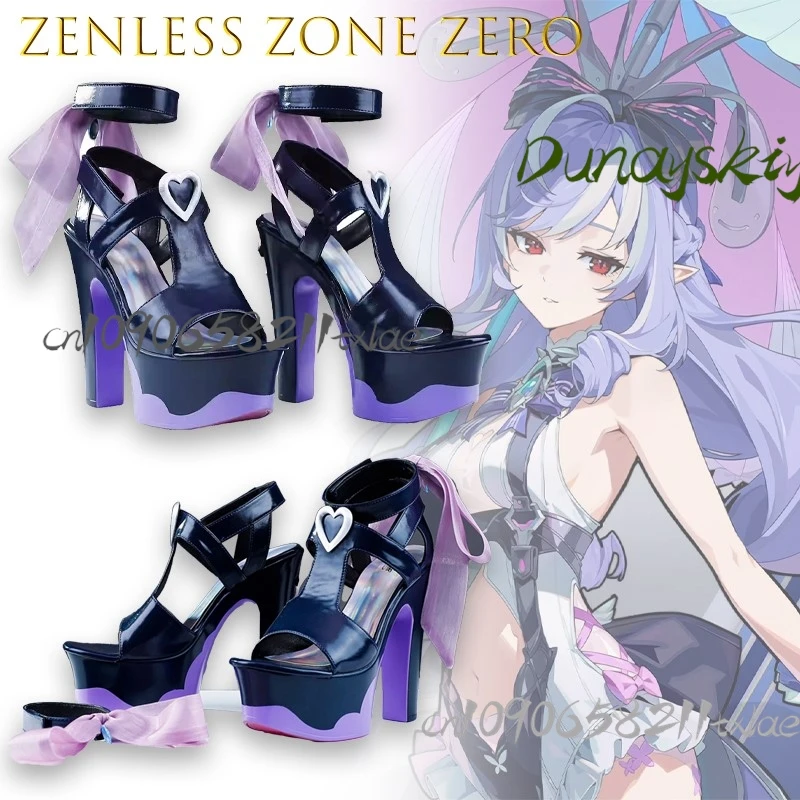 

Cos Store Zenless Zone Zero Vivian Elegant High Heels Cosplay Shoes For Women Cosplay Halloween Carnival Boots Shoes Custome