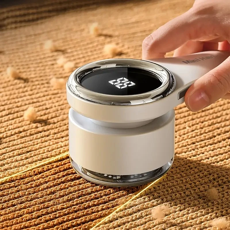 

Портативное средство для удаления ворса и бритва для ткани с ЖК-дисплеем мощности, большое отделение для ворса, многоразовое использование для одежды, носков, сухой уборки,