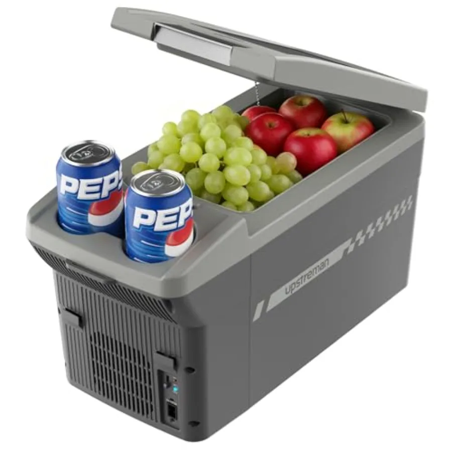 

Personal Electric Cooler/Warmer 11L Capacity All Season Portable Car Fridge with 12/24V DC and Shoulder Strap Car Cooler for Ro