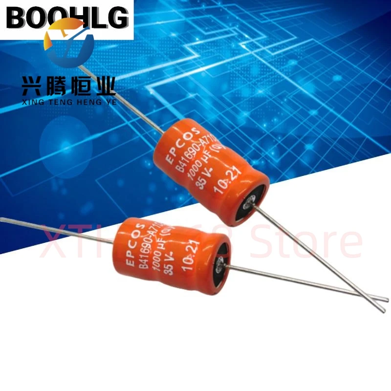 

5PCS SIKOREL 35v 1000uF 14X25MM axial audio electrolytic capacitor