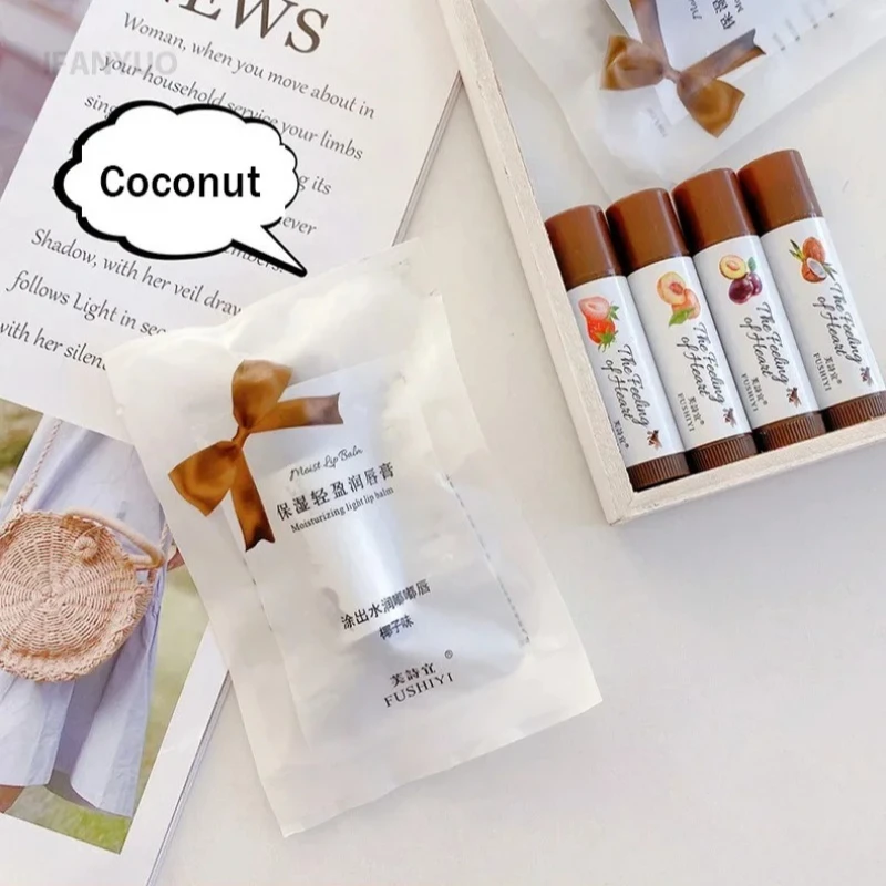 Moisturize Lip Balm Lipstick Fruit Red Tint Cosmetics Color Changing Lip Care Balm Moisturizing Fade Lipline Anti-drying Makeup