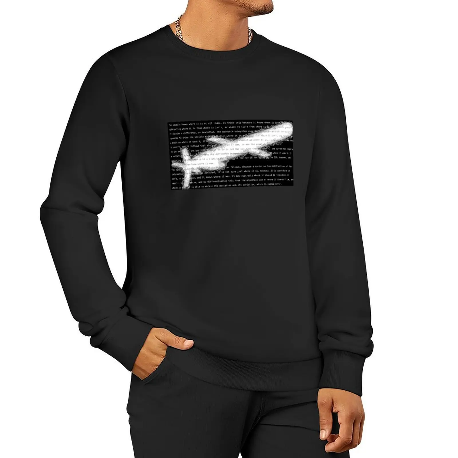 The missile knows where it is Pullover Hoodie anime clothing sweatshirt