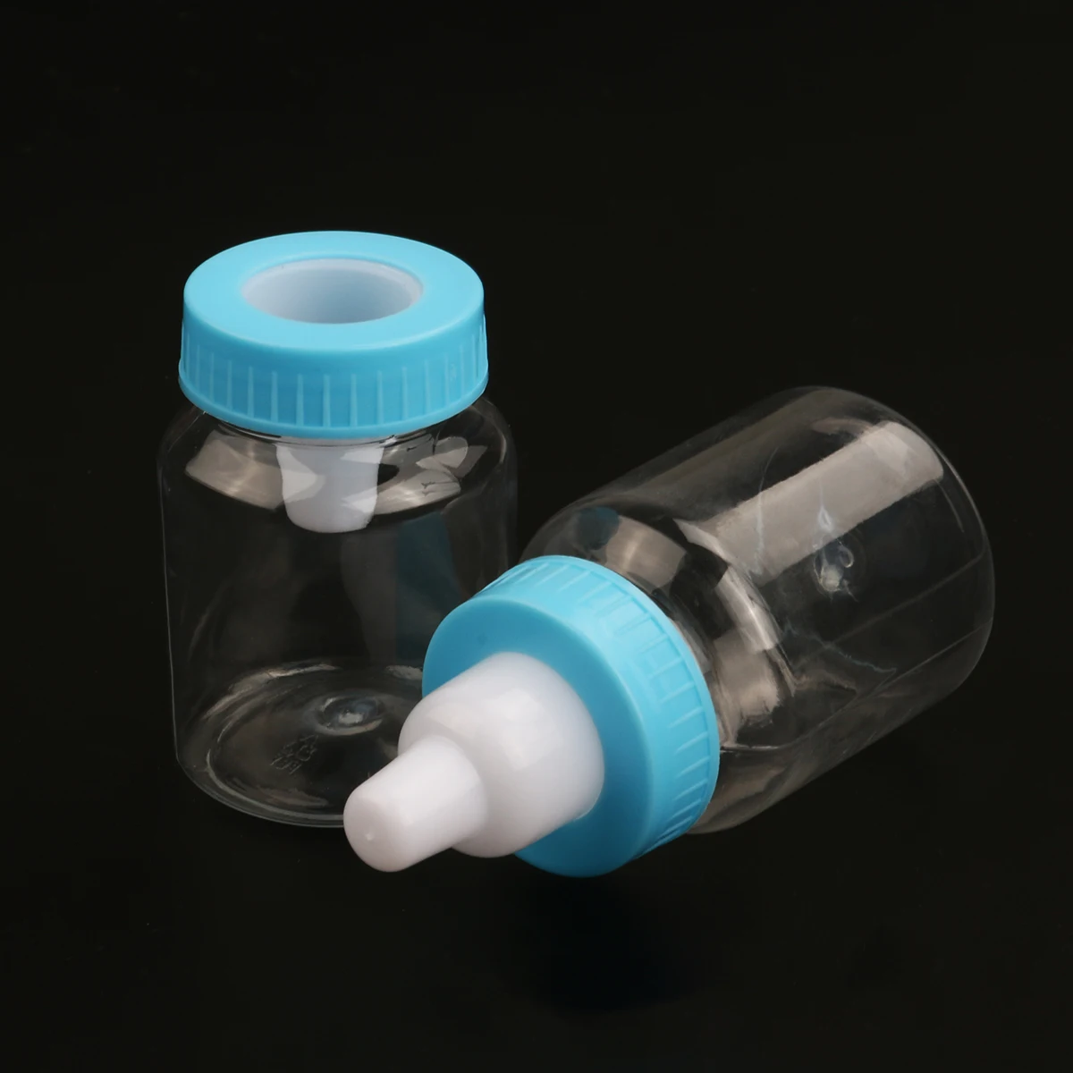 

12 Pcs Plastic Small Feeding Bottles 9cmx4cm for Gift Box Shower Gifts Boxes Party Favors Decorative