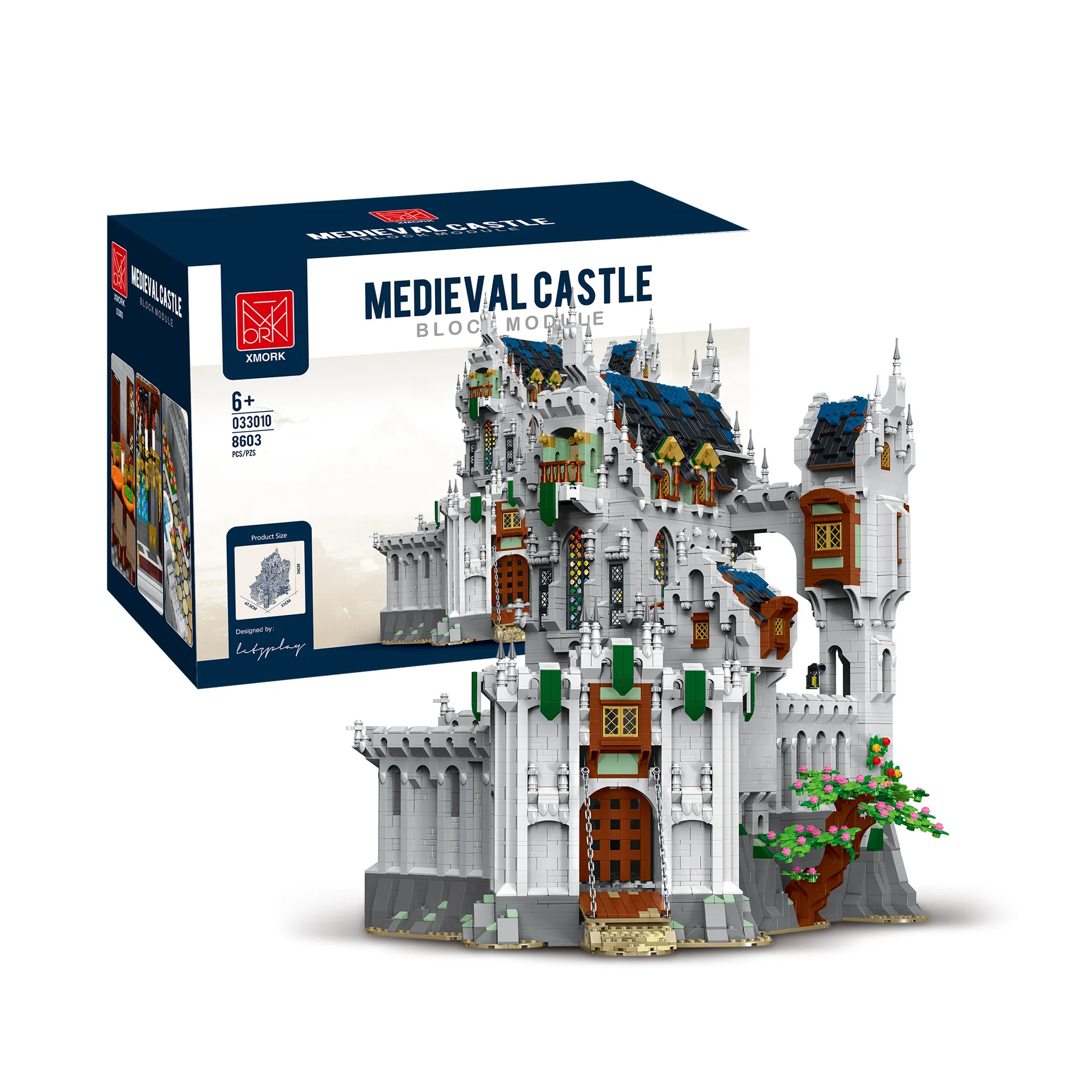 8603PCS Kid Building Blocks Toy MOC Construction Medieval Castle Street View Model Toys for Children Christmas Gift Sets