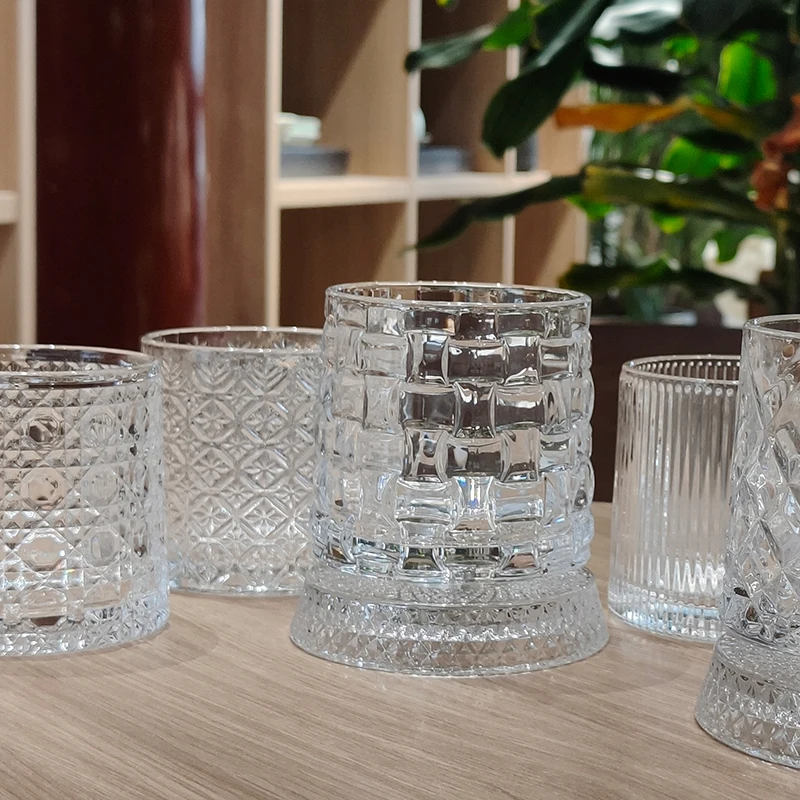 Coffee Cups Wine Glasses Whiskey Glasses Rotatable Crystal Glass Tea Cups Clear And Durable