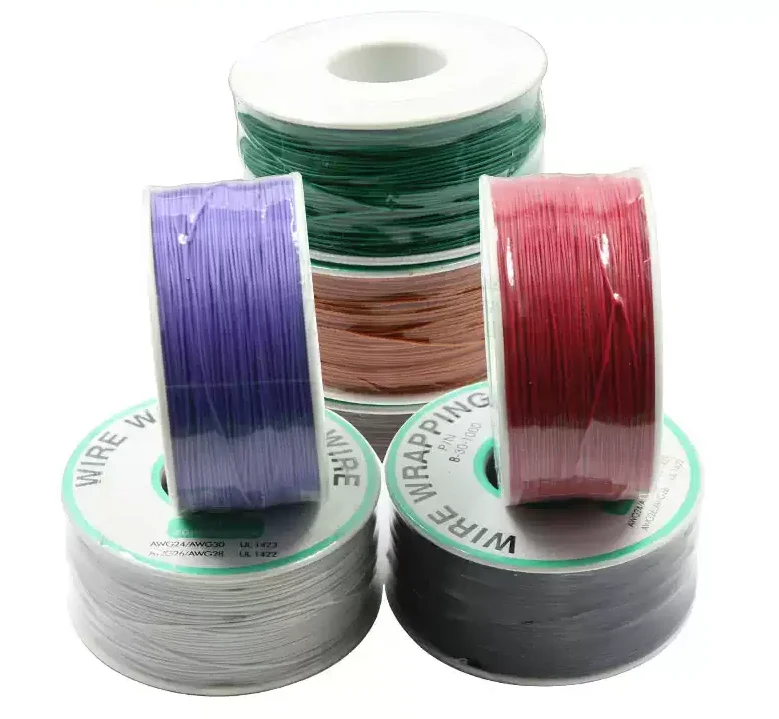 1 Reel Copper Solid PVC Insulation 30# 30AWG  For PCB Circuit Board OK Wire Jumper Electronic Cable Welding Wrapping Tinned