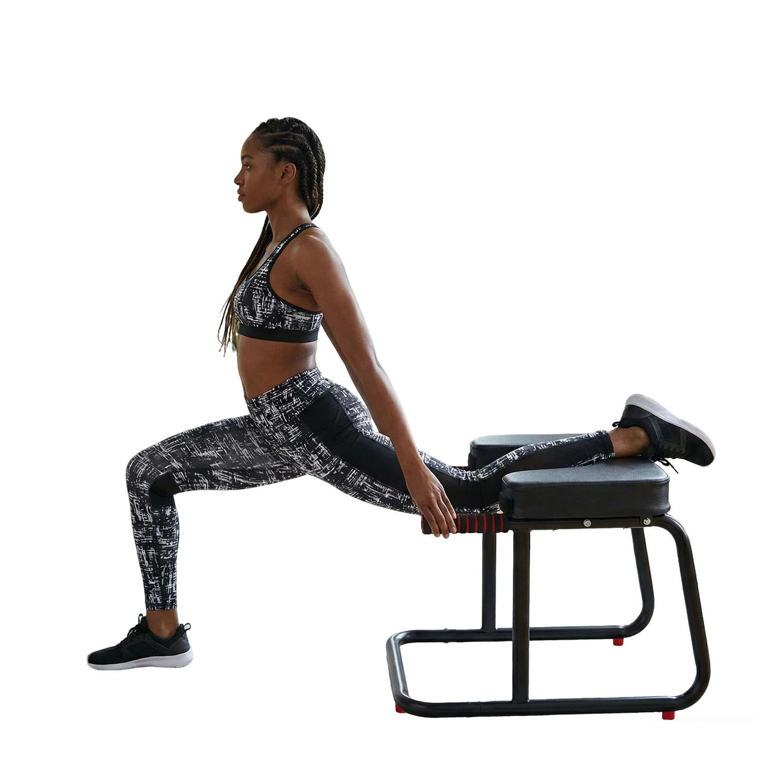 

Скамья для позы шаше с противоскользящим ковриком, металлическим каркасом и полиуретановыми накладками для тренировок, фитнеса и спортзала