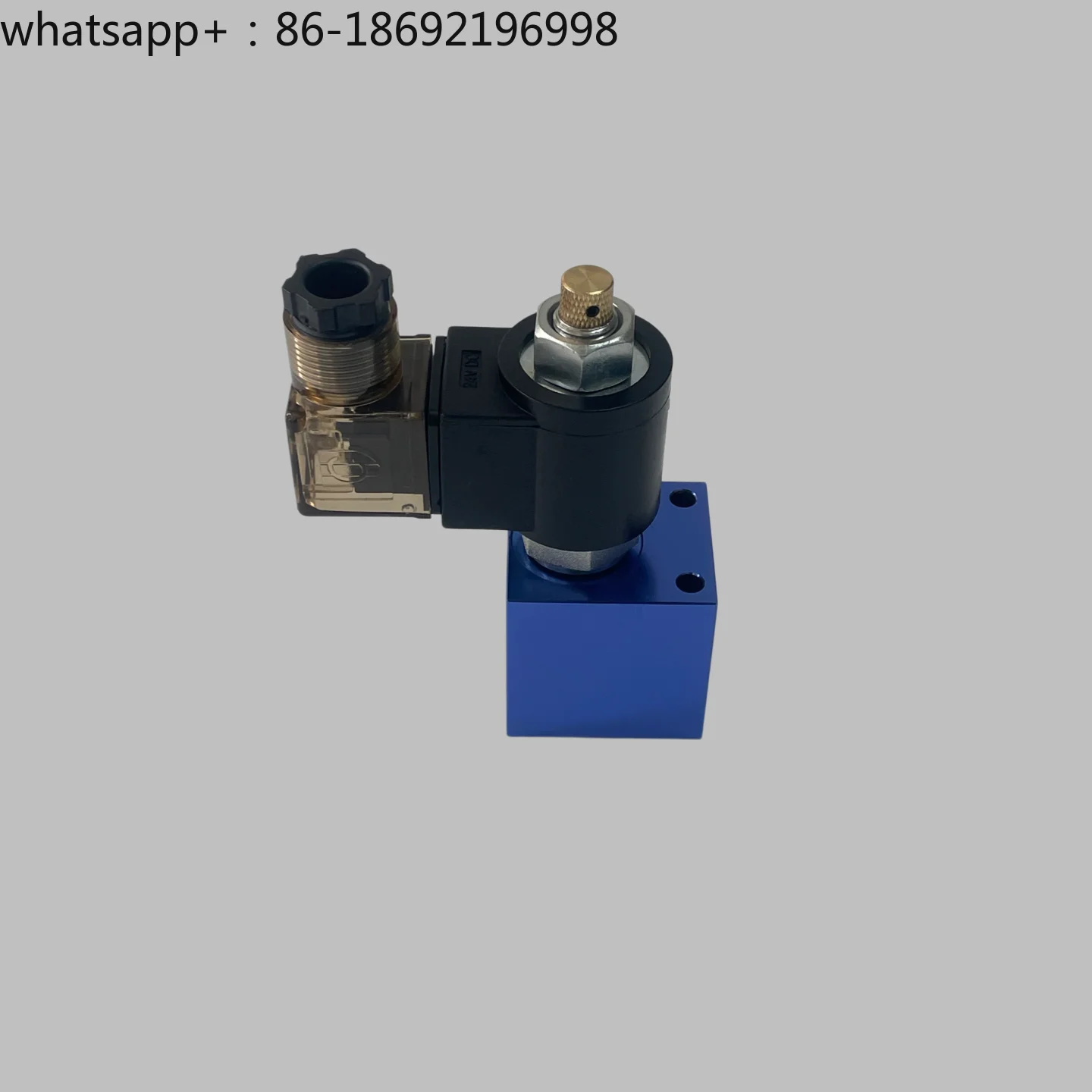 Hydraulic Threaded Cartridge Unidirectional Normally Closed with Manual Pressure Relief Solenoid Valve SV08-20M NCPM DHF08-220H