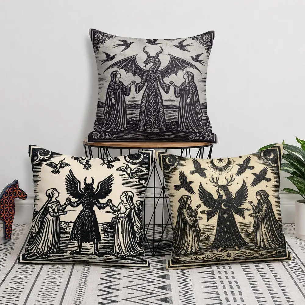 Shadow Mystic Collection Cushion Cover Soft Short Plush Pillow Cover Smooth Cozy Texture Aesthetic Cushion Case Home Decor