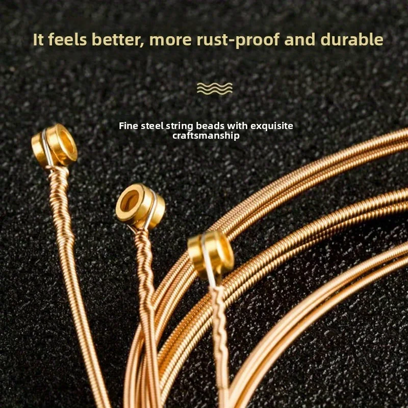 Senar Gitar Akustik Senar Gitar Akustik Satu Set Senar Lengkap Senar Tembaga Warna-warni Set Senar