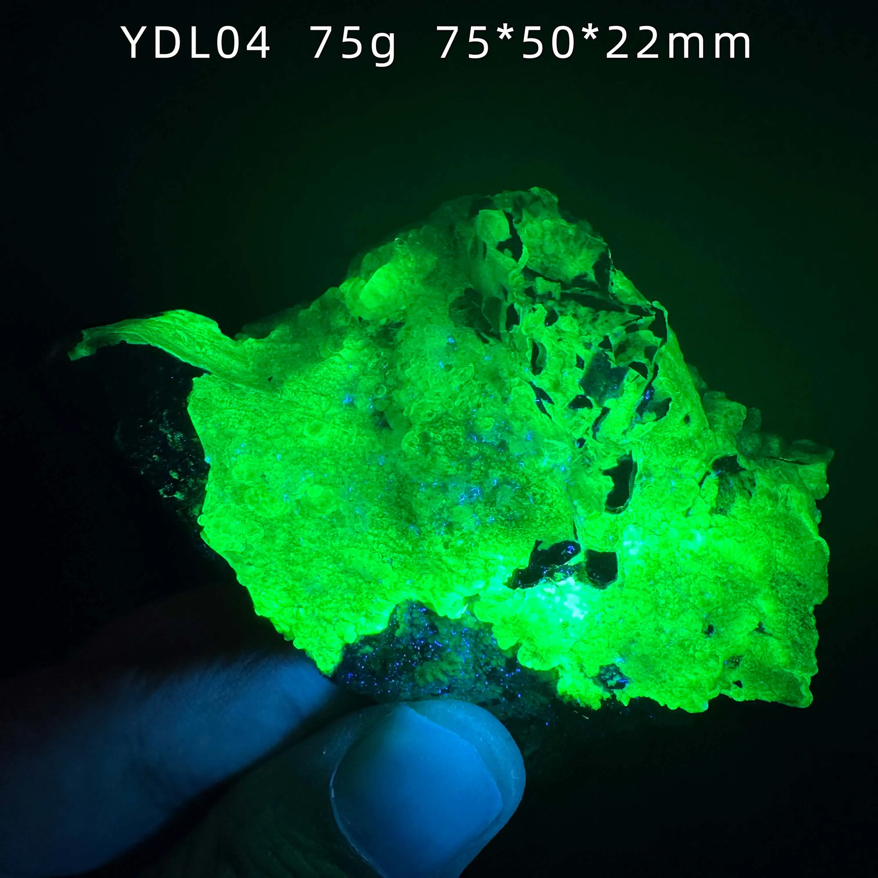 Natural Namibia Green Fluorescence Hyalite Water Opal Mineral Specimen Healing Quartz Crystals Home Decor