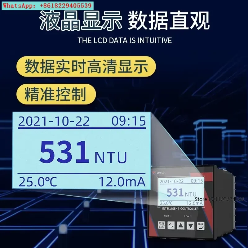 485 water turbidity sensor 10-30V DC power supply temperature water quality sensor for detection instrument