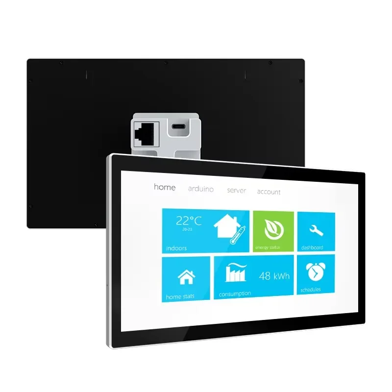 BOLRZO Sunworld YC-SM08M Smart Home 8-inch Knx Smart Home System Android Wall Mounted PoE Tablet Panel