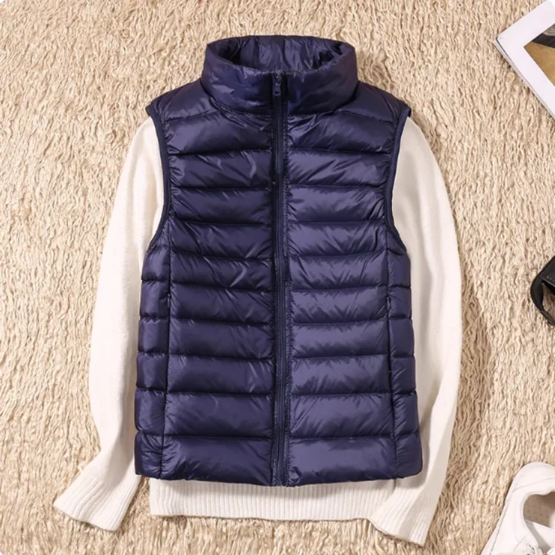 レディース パファーベスト 秋冬 軽量 ノースリーブ ジャケット フルジッパー アウターベスト アウトドア ダウンベスト
