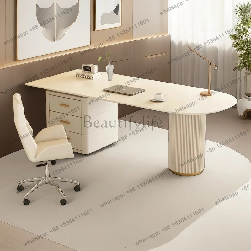Cute Executive Office Desk Standing Bedroom Luxury Executive Design Office Desk Aesthetic Minimalist Biurko Lounge Furniture