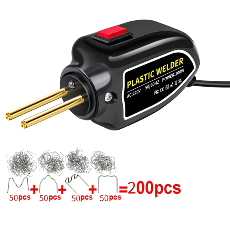 Grampeador De Ar Quente Soldador De Plástico, Ferro De Solda, Reparo Do Amortecedor Do Prego, Ferramenta Do Carro, Plugue Da UE, 220V, Novo