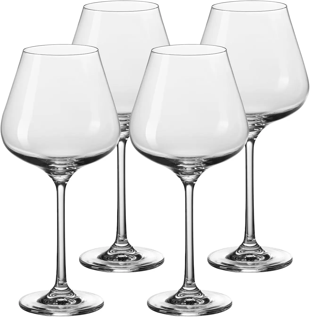 

Hand Blown Red Wine Glasses Set of 4-18 oz Burgundy Wine Glasses With Long Stem,Large PremiumCrystal White and Red Wine