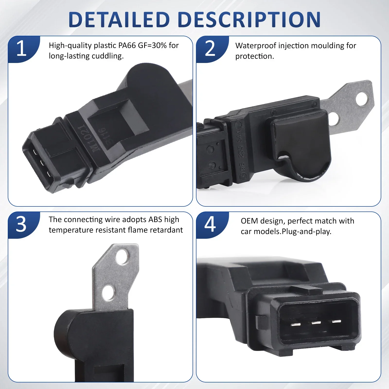 Sensor Posisi Poros Nok CNSPEED untuk Chevy Aveo 2004-2008 1,4L 1,6L Pontiac Wave 2005-2008 1,6L 96253544 PC592 SU8901 213470