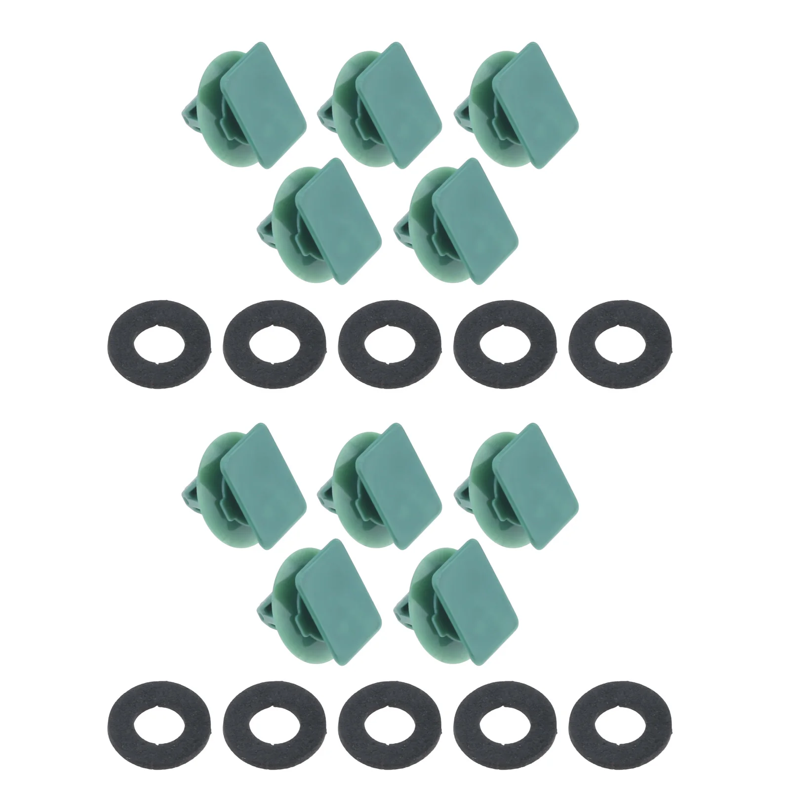 10Pcs Car Side Skirt Sill Moulding Trim Clips for Mazda CX-3 MX-5 CX7 D10E51SJ3 Green Plastics Auto Fastener