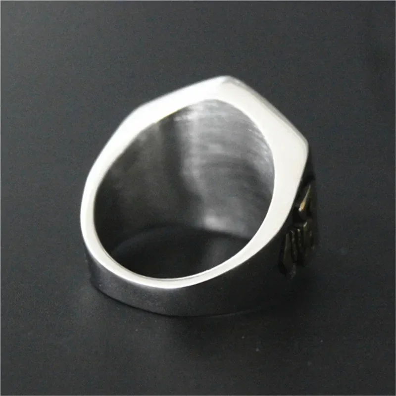 Punk Number 7 Ring 316L Stainless Steel Cool Biker Style Solid Lucky Skeleton Ring